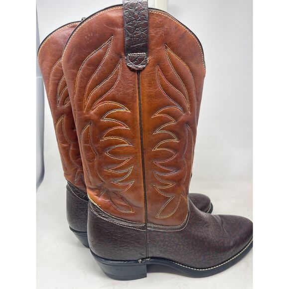 Western Cowboy Boots For Men Women\'s Leather Boots Vintage SIZE Men\'s 8.5D main image 7